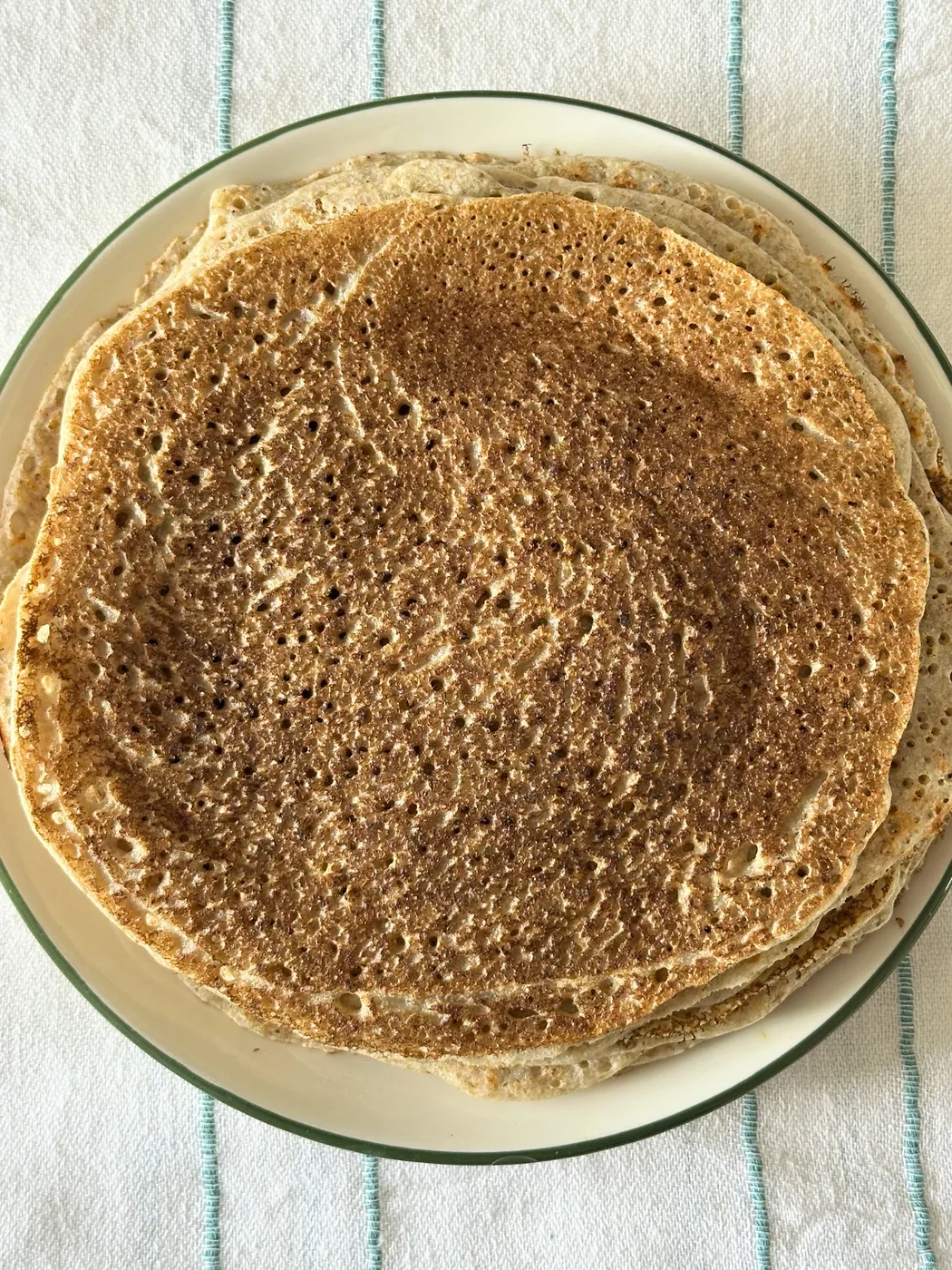 Блины из зелёной гречки